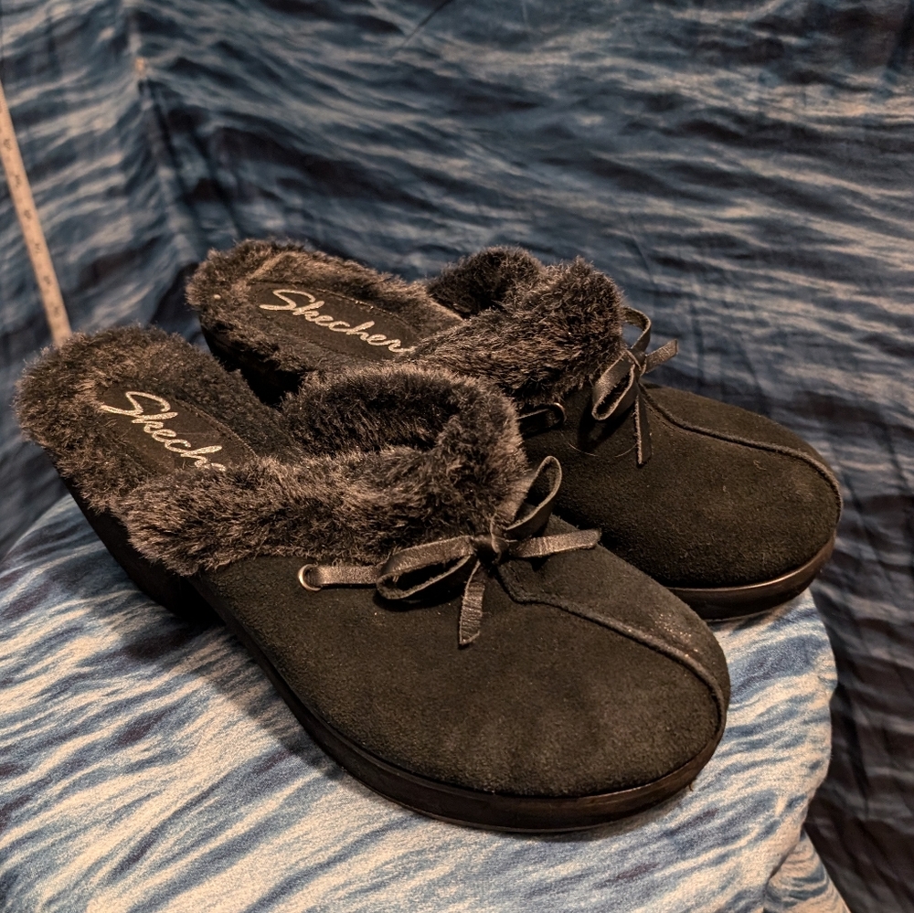 Skechers Slip In Heeled Disco Bunny Shoes
